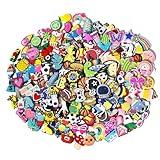 CXPHT 35,50,100 Pcs Random PVC Shoe Charms,Garden Shoes Cute Shoe Charms Wristband Bracelet Decoration with Different Designs Shape for Girls,Boys and Adult Party Gift(100)