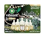 Air Wick Plug In Advanced Scented Oil,Winter Woods + Frosted Ivy,Air Fresheners for Home Long Lasting,Home Room Fresheners,Air Freshener Plug In, House Essentials for Small Spaces + Large Spaces,5 ct