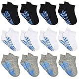 HYCLES Toddler Grip Ankle Socks, Non Slip Baby Sock Anti-Slip Kid Socks for Boys Girls 3-5T
