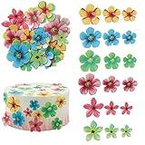 Gyufise 35Pcs Edible Flowers Cake Decorations Beautiful Cupcake Toppers for Wedding Birthday Party Food Decoration Mixed Size & Colour …