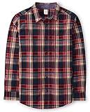 Gymboree,Long Sleeve Plaid Fall Button Up Shirt,Apple Plaid - Adult,XXLarge (Adult)