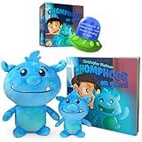 Mint Bucket Brands Chomphogs on Guard - Plush Protectors for Kids Scared of The Dark - Kids Finally Sleep Alone at Night - Storybook & Bedtime Buddies - Plush Animals and Book Set (1-9 Yrs.)