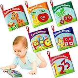 Cloth Books for Babies (Set of 6) - Premium Quality Soft Books for Babies. Touch and Feel Crinkle Paper. Cloth Books for Early Children's Development.