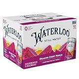 Waterloo Still Water, Dragon Fruit Punch | Naturally Flavored Purified Water | 12 Fl Oz Cans (Pack of 12) | Zero Calories | Zero Sugar or Artificial Sweeteners | Zero Sodium