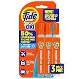 Tide Pen Stain Remover for Clothes, Tide To Go Pen, Instant Stain Remover Pen & Spot Cleaner, Portable & Travel-Friendly, Works on Food & Drink Stains, Fits in Purses & Bags, 3 Count (Pack of 1)