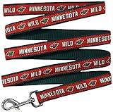 Pets First NHL Minnesota Wild Leash for Dogs & Cats, Walk Cute & Stylish! The Ultimate Hockey Fan Leash!, Large (6 ft Long x 1 in Width) (WLD-3031-LG)