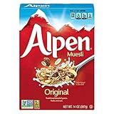 Alpen Original Muesli, Swiss Style Muesli Cereal, Whole Grain, Non-GMO Project Verified, Heart Healthy, Kosher, Vegan, 14 Oz Box