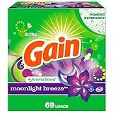 Gain Powder Laundry Detergent, Moonlight Breeze Scent, 69 Loads, 82 OZ