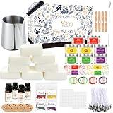 Complete Candle Making Kits for Adults Beginners,DIY Candle Making Supplies Include Soy Wax,Wax Melter,Scents,Dyes,Wicks,Wicks Sticker,Candle Tins & More-Full Candle Making Set - Arts & Crafts Kits