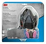 3M P100 Performance Mold & Lead Paint Removal Respirator, Medium Size, NIOSH-APPROVED P100 Rated Filter, Carbon Layer Helps Reduce Odor Nuisance, Lightweight, Adjustable Head Straps (6297P1-DC)