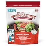 Back to the Roots 100% Organic & Made in USA Worm Castings, All Natural Plant Fertilizer and Soil Enhancer, 5lb Value Pack