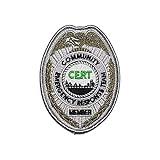 CERT Embroidered Patch Community Emergency Response Team Shield Shape - F 114