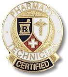 EMI Pharmacy Technician CERTIFIED Emblem Pin - Round