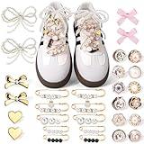 Mity rain 30PCS Shoe Charms for Sneakers - Shoe Lace Charms Contain Bows/Clips/Pins/Jewelry, Shoe Decoration Charms and Shoe Jewelry for Sneakers