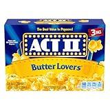 ACT II Butter Lovers Microwave Popcorn, 3-Count 2.75-oz. Bags