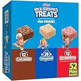 Rice Krispies Treats Mini Crispy Marshmallow Squares, Kids Snacks, Lunch Snacks, Variety Pack, 20.1oz Box (52 Bars)