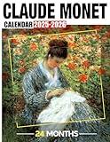 Claude Monet Calendar 2025 - 2026: 24-Month Covering Jan 2025 to December 2026, 17" x 22" opened, US Holidays - Great Gift For Organizing & Planning
