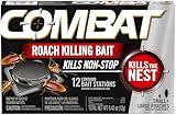 Combat Large + Small Roaches Roach Killing Bait Stations, 12 Count