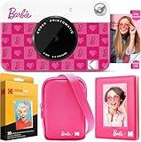 Kodak x Barbie Printomatic Full-Color Instant Print Digital Camera Barbie Deluxe Bundle (Iconic Style)+ Barbie Deluxe Camera Case + Barbie Photo Album + Zink Paper (20 Sheets)