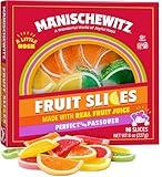 Manischewitz Holiday Candied Fruit Slices in a Gift Box, 8oz, Made with Real Fruit Juice, Gluten Free, No High Fructose Corn Syrup, Kosher For Passover & Year Round Use