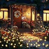 PATIOPIA Solar Garden Lights, 20 LED Firefly Garden Lights Solar Outdoor, Solar Lights for Outside Sway by Wind,Solar Lights Outdoor Waterproof for Christmas Yard Patio Pathway Decoration (2 Pack)