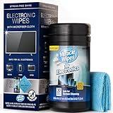 MiracleWipes for Electronics Cleaning - Screen Wipes Designed for TV, Phones, Monitors and More - Includes Microfiber Towel - (30 Count)