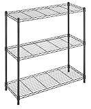 Whitmor 3-Wire Shelving Unit, Metal Storage Shelves, Durable Heavy Duty Shelf, Easy Assembly for Pantry, Kitchen, Garage, Plant, 14"L x 36"W x 36"H