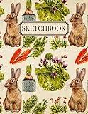 Rabbit Sketchbook: Sketch Book For Artist Drawing Blank Paper Pad 8.5" x 11" - Notebook 100 Pages Blank Paper Book For Sketching Painting Doodling Books | Large Unlined Journal Soft Cover Notebooks