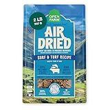 Open Farm, Air Dried Dog Food Infused with Bone Broth, Grain & Legume Free, Complete Meal or Food Topper, Surf & Turf Recipe, 2lb Bag