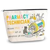 YINSSA Pharmacy Gifts Pharmacy Technician Gifts Makeup Bag Pharmacy Tech Appreciation Gift Pharmacy Week Gifts Vet Tech Week Gifts Pharmacist Gifts for Women