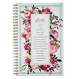 Love Is Inspirational Notebook with Scripture, I Corinthians 13:4-7
