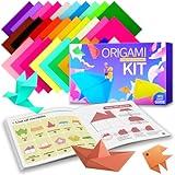 Praisebank Origami Pack, 220pcs 17 Colors, 6x6 inch, Double Sided, Includes Guide