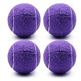 Magicorange 4 PCS Precut Walker Tennis Balls for Furniture Legs and Floor Protection, Heavy Duty Long Lasting Felt Pad Glide Coverings (Purple)
