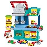 Play-Doh Kitchen Creations Busy Chef's Restaurant Playset, 2-Sided Play Kitchen Set, Preschool Cooking Toys, Kids Arts & Crafts, Ages 3+