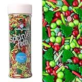 Sweets Indeed Sprinkles, Edible Sprinkle Mix, Perfect for Cake Decorations, Baking, Ice Cream, Cookies, Cupcake Topper, 4 ounces (Christmas)