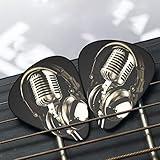 Music Guitar Picks for Electric Guitar Thin Medium Heavy Plectrum Picks for Acoustic Guitar Bass Ukulele Accessories, 0.46mm/0.71mm/0.96mm, 12 Pack