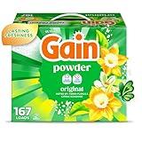 Gain Powder Laundry Detergent, Original Scent, 167 Loads, 154 OZ