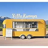 Mobile Kitchen Food Truck Trailer – Outdoor Fast Food Cart Optional with Fryer, Grill, Sink & Full Cooking Equipment for Vending