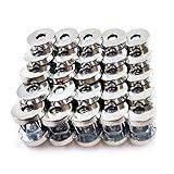 50 Sets Magnetic Purse Snap Clasps Button/Great for Closure Purse Handbag Clothes Sewing Craft Silver