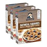 Generic Quaker Oatmeal Squares Maple & Brown Sugar Cereal, 500g/17.6 oz (Pack of 3) Shipped from Canada