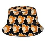 Unisex Bucket Hat, Moisture Wicking Fabric, UV Sun Protection - Cute Pomeranian Dog
