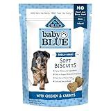 Blue Buffalo Baby BLUE Soft Biscuits with DHA, Natural Dog Treats for Puppies, Great for Training, with Chicken & Carrots, 8-oz. Bag