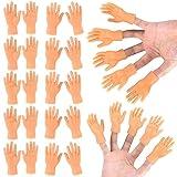 30 Pcs Tiny Finger Hands Mini Rubber Finger Puppets, Miniature Small Hands Ealistic Cute Little Hand Finger for Gifts Puppet Show Prank Gag Performance Party Favors