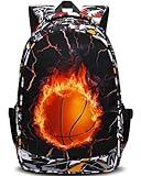 School Backpack for Boys Basketball Bookbag Schoolbag for Elementary School Child Children Back Packs Back to School Book Bags for Kids 6-8 8-10 9-12 Years Old Morral Mochila Bolso Escolar para Niños