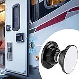 Magnetic Door Catch - RV Door Holder Baggage Door Catch, Sturdy & Easy to Install Door Stopper with Adhesive and Screws, RV Accessories for Inside Outside RV Camper Trailer (1 Pack)