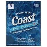 Coast Refreshing Deodorant Soap - Bar Soap with Thick Rich Lather - Clean Rinsing Formula for Fresh, Non-Dry Skin - Classic Scent - 8 x 4 oz