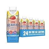 Carnation Breakfast Essentials Ready-to-Drink,Strawberry, 8 FL OZ Carton (Pack of 24)