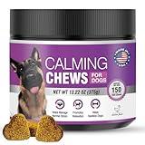 Hemp Calming Chews for Dogs 150PCs Dog Calming Treats and Bites with Hemp Oil - Anxiety and Stress Relief for Dogs Puppy Melatonin Sleep Aid Calm Dog, Noise, Thunder, Barking, Separation, Chewing