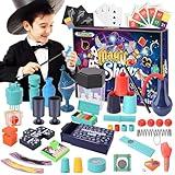 Magic Kit, 109+Magic Tricks for Kids Age 6-8, Magic Set with Manual and Video for Beginners and Kids, Christmas Halloween Birthday Gifts Toys for Kids Ages 6 7 8 9 10 11 12 Years Old Boys Girls