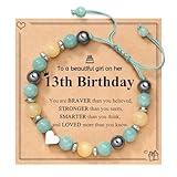 UPROMI 13 Year Old Birthday Gift Ideas, Gifts for 13 Year Old, 13th Birthday Decorations Bracelet, 13 Years Old Teen Birthday Gifts